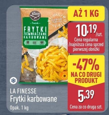 Frytki karbowane La Finesse promocja w Aldi