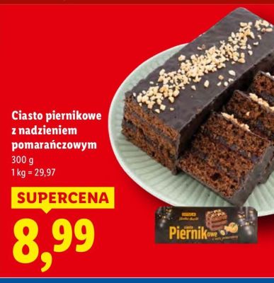 Ciasto piernikowe z nadzieniem pomarańczowym promocja w Lidl
