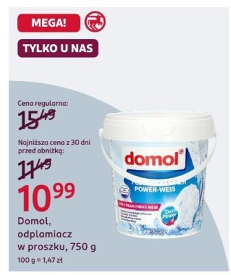 Odplamiacz w proszku Domol, 750 g promocja w Rossmann