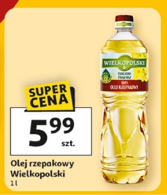 Olej rzepakowy Wielkopolski promocja w Auchan