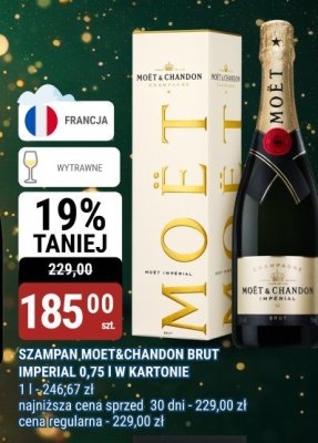 Szampan Moët&Chandon Brut Imperial 0,75 l w kartonie promocja w bi1