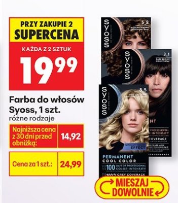 Farba do włosów różne rodzaje promocja w Biedronka