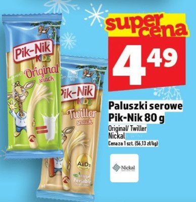 Paluszki serowe Pik-Nik 80g promocja w TOPAZ