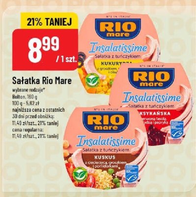 Sałatka Rio Mare wybrane rodzaje promocja w POLOmarket