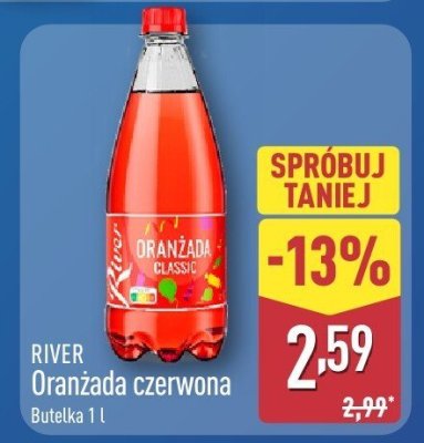 Napój RIVER Oranżada czerwona 1l promocja w Aldi