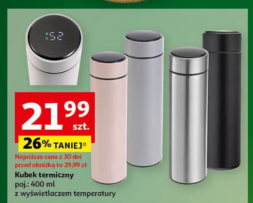 Kubek termiczny 400 ml promocja w Auchan