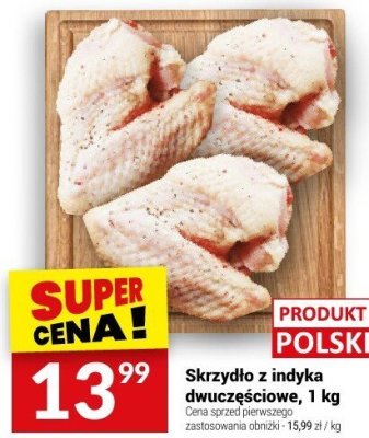 Skrzydło z indyka dwuczęściowe, 1 kg promocja w Twój Market