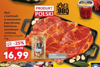 Stek z karkówki w marynacie barbecue K-classic let's bbq promocja