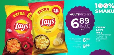 Chipsy Lay's Salted 163 g promocja w Duży Ben