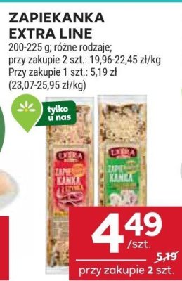 Zapiekanka Extra Line różne rodzaje promocja w Stokrotka