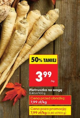Pietruszka na wagę promocja w Biedronka