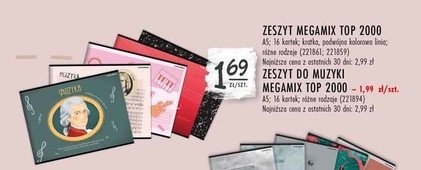 Zeszyt a5/16 k. megamix Top-2000 promocja