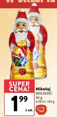 Mikołaj czekoladowy promocja w Intermarche