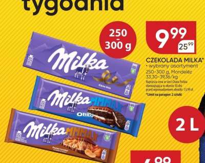 Czekolada Milka wybrany asortyment promocja w Chata Polska