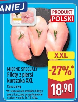 Filet z piersi kurczaka XXL promocja w Aldi