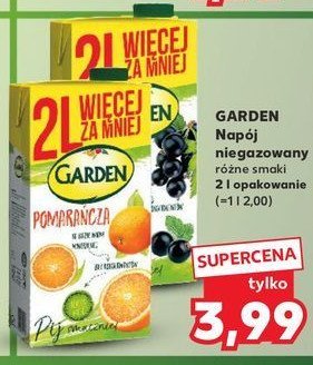 Napój pomarańczowy Garden promocja w Kaufland