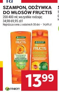 Szampon do w艂os贸w Garnier fructis goodbye damage promocja