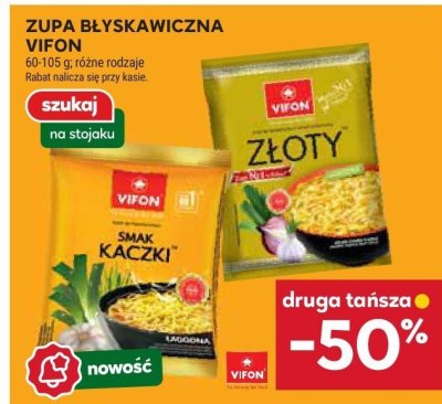 Zupa błyskawiczna Vifon różne rodzaje promocja w Stokrotka