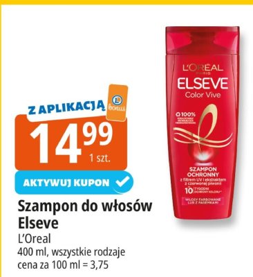 Szampon do włosów Elseve L'Oreal promocja w Leclerc