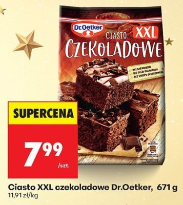 Ciasto XXL czekoladowe Dr.Oetker, 671 g promocja w Biedronka