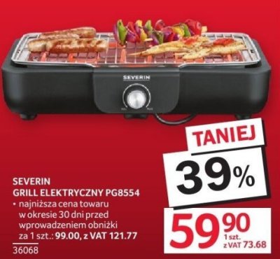 Grill elektryczny SEVERIN PG8554 promocja w Selgros