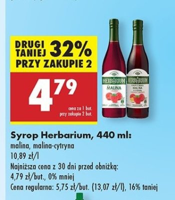 Syrop malina Herbarium promocja