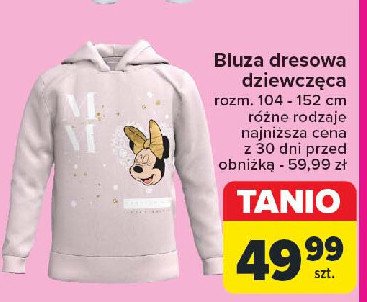 Bluza dresowa minnie promocja