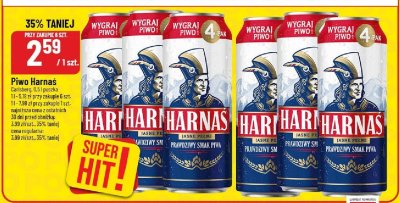 Piwo Harnas jasne pełne promocja w POLOmarket