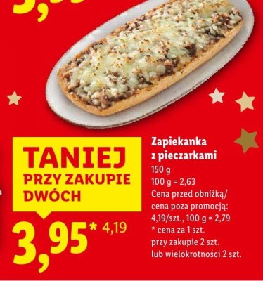 Zapiekanka z pieczarkami Lidl promocja w Lidl