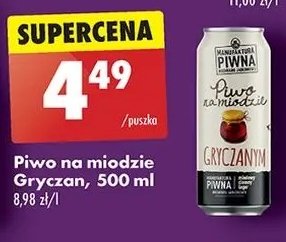 Piwo Manufaktura piwna na miodzie gryczanym promocja