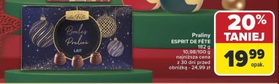Praliny ESPRIT DE FETE 182 g promocja w Carrefour