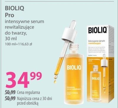 Serum biosygnowe rewitalizujące do twarzy BIOLIQ Pro promocja w Hebe