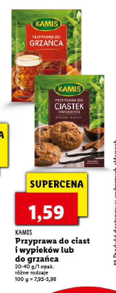 Przyprawa do ciastek owsianych Kamis promocja