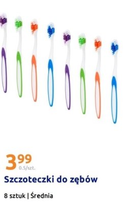 Szczoteczki do zębów 8 szt. promocja w Action