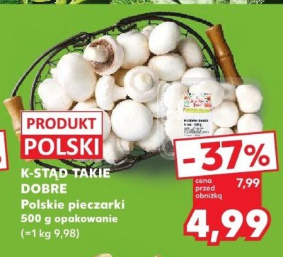 Pieczarki polskie promocja w Kaufland