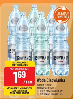 Woda Cisowianka promocja w POLOmarket