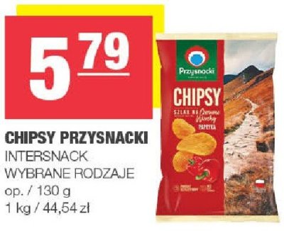 Chipsy przysnacki Intersnack wybrane rodzaje promocja w SPAR