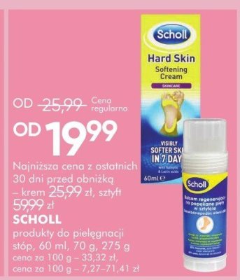 SCHOLL produkty do pielęgnacji stóp promocja w Super-Pharm