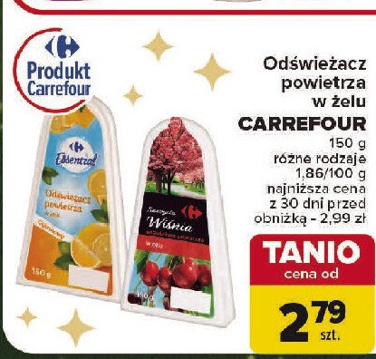 Odswieżacz wiśnie Carrefour essential promocja