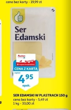 Ser edamski plastry Podniesiony kciuk promocja