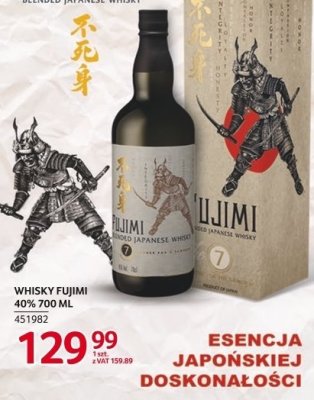 Whisky Fujimi 40% 700 ML promocja w Selgros
