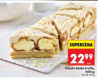 Ciasto biała trufla promocja w Biedronka