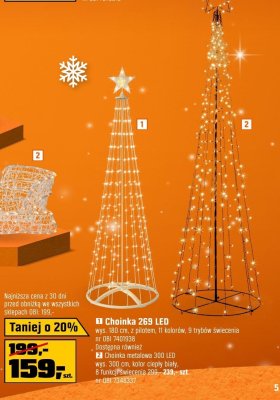 Choinka 269 LED OBI promocja w OBI