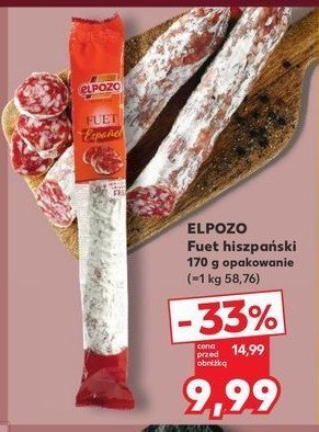 Fuet hiszpański ELPOZO promocja