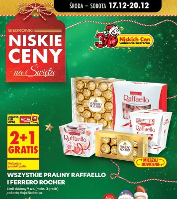 Praliny Raffaello promocja w Biedronka