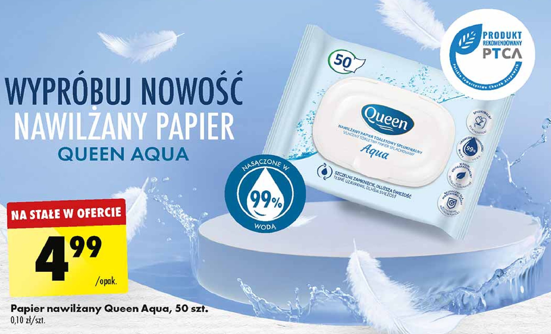 Papier nawilżany aqua Queen promocja