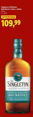 Whisky Singleton of Dufftown Malt Master's Select promocja w Lidl