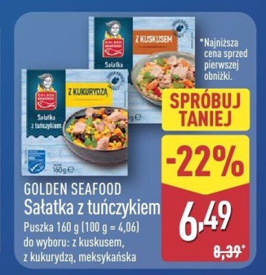 Sałatka z tuńczykiem z kukurydzą promocja w Aldi