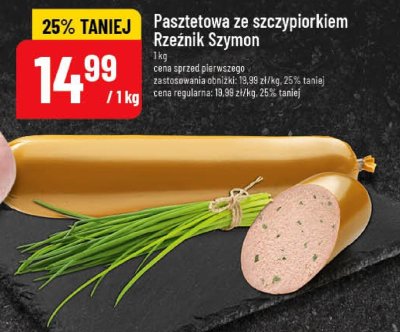 Pasztetowa ze szczypiorkiem Rzeźnik Szymon promocja w POLOmarket