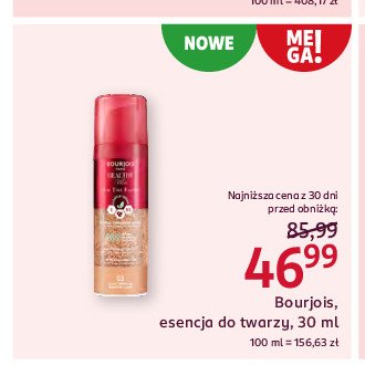 Esencja do twarzy Bourjois healthy mix promocja w Rossmann